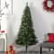 7ft. Pre-Lit Flat Back Montreal Mountain Pine Artificial Christmas Tree, White LED Lights